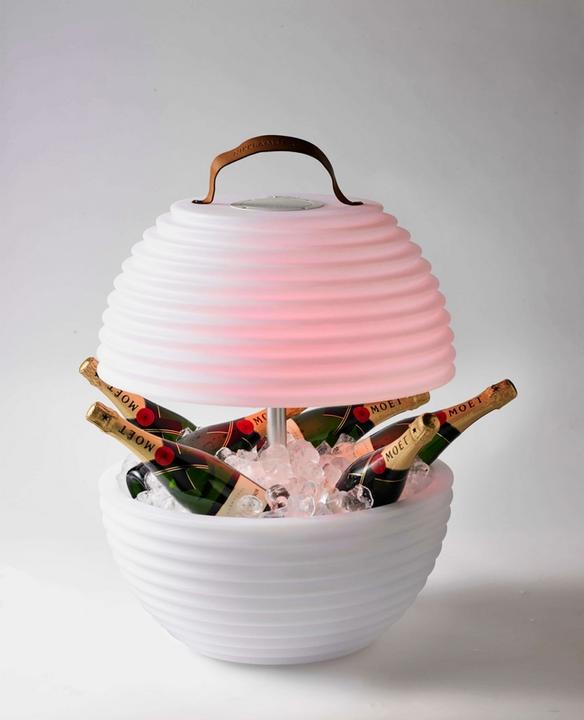 Image du produit Nikki.Amsterdam The.Bowl | Lampe haut-parleur Bluetooth® et Winecooler (Fonctionnement sur batterie)