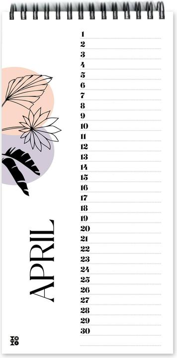 Image du produit Calendrier des anniversaires (10,5 x 21 cm)