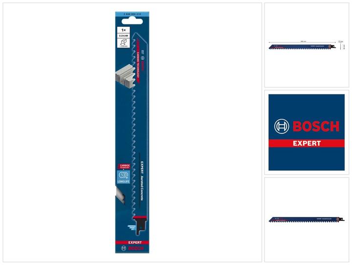 Immagine prodotto Bosch Professional Zubehör Lama per sega alternativa Expert 'Calcestruzzo cellulare' S 1241 HM, 1 pezzo