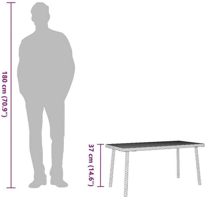 Image du produit vidaXL Garten-Couchtisch