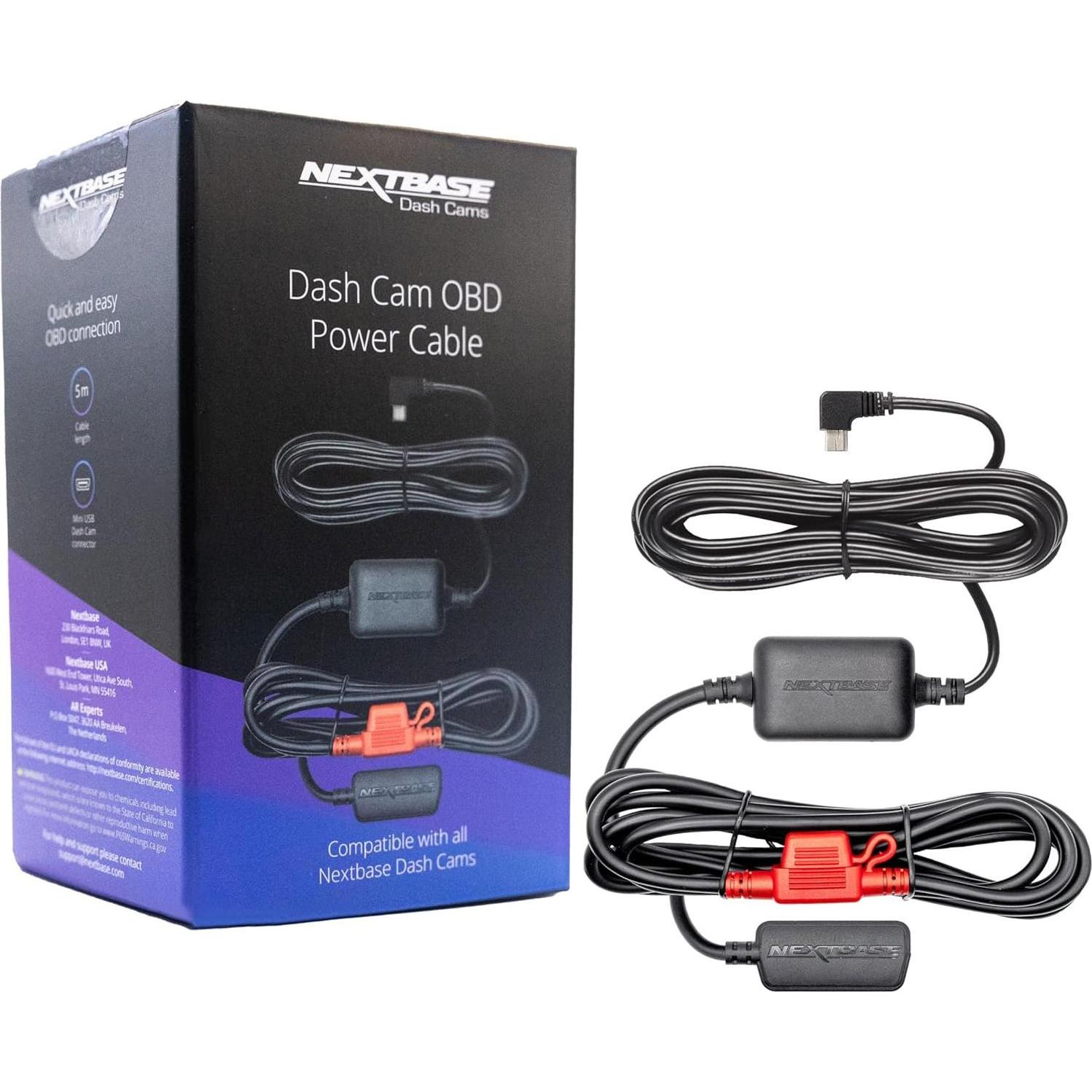 Nextbase Festverdrahteter OBD-Bausatz, Accessori per dashcam, Nero