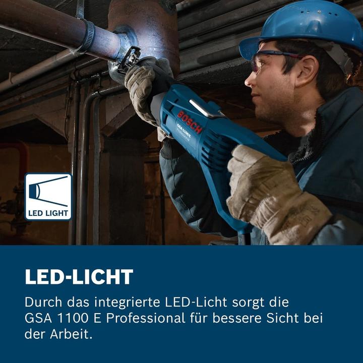 Produktbild Bosch Professional Säbelsäge GSA 1100 E, Sägeblatt Metall S 123 XF, Sägeblatt Holz S 2345 X