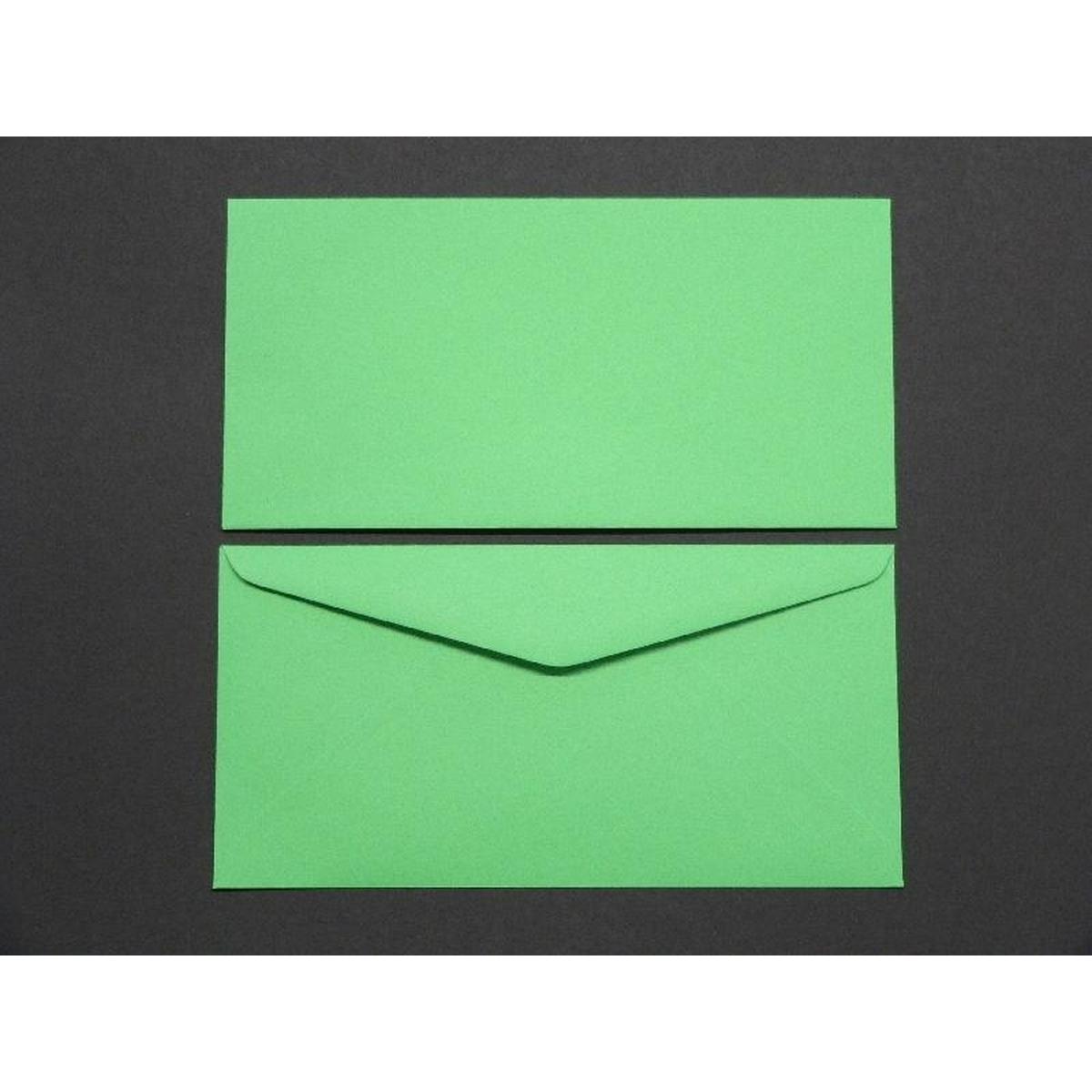 Thumbnail - Blanke, Briefumschlag, Briefumschläge DINlang 120g/qm gummiert VE=100 Stück smaragd (110 x 220 mm, 100 x)