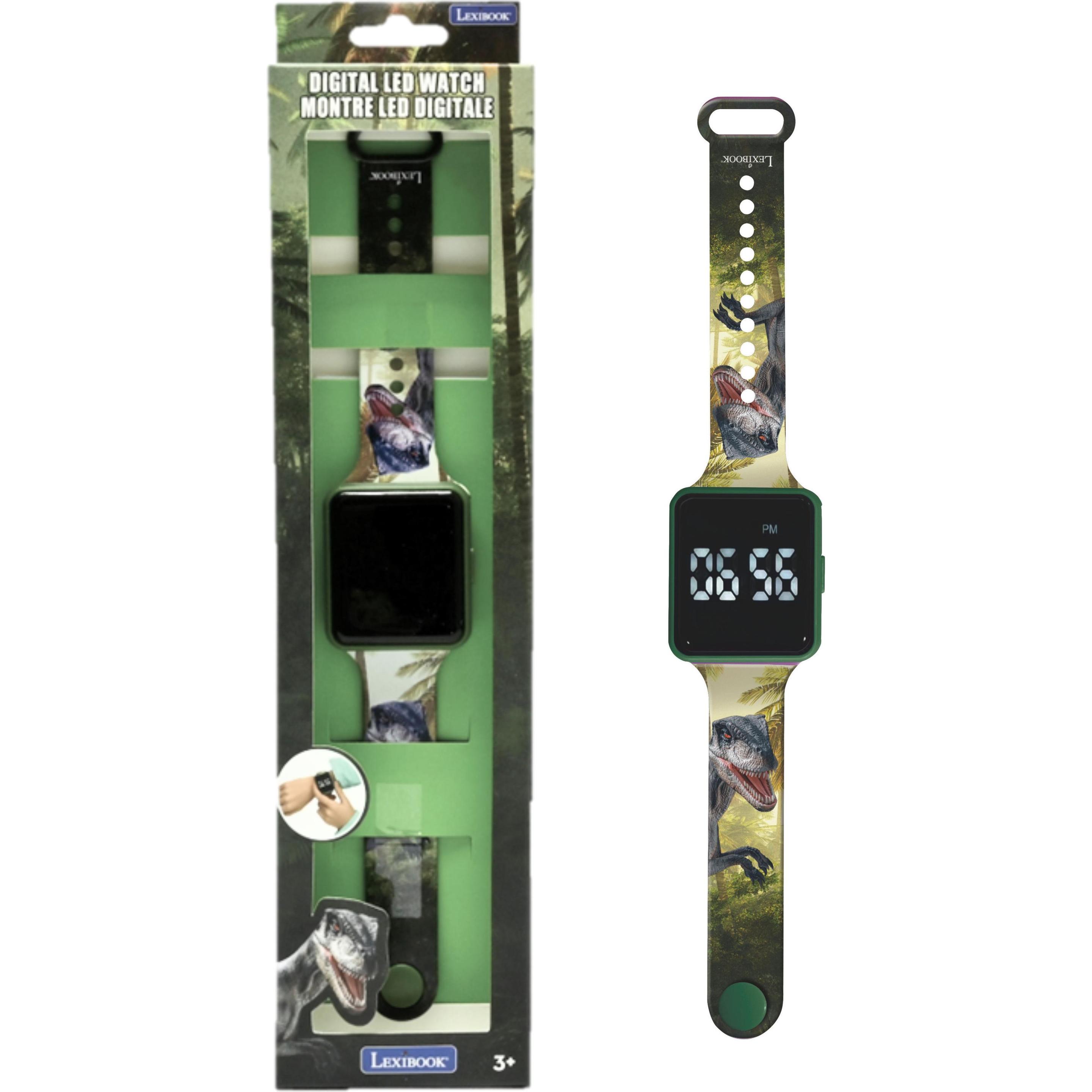 Lexibook, Armbanduhr, Dinosaurs - LED digital Watch (DMW060DINO), Grün, (Digitaluhr)