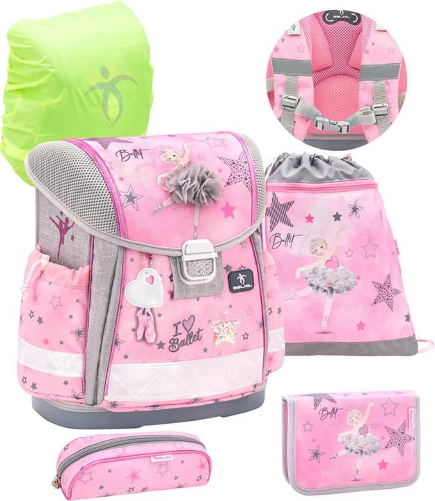 Actual product image Belmil CLASSY School Backpack 5-piece Set Ballet Light (19 l)