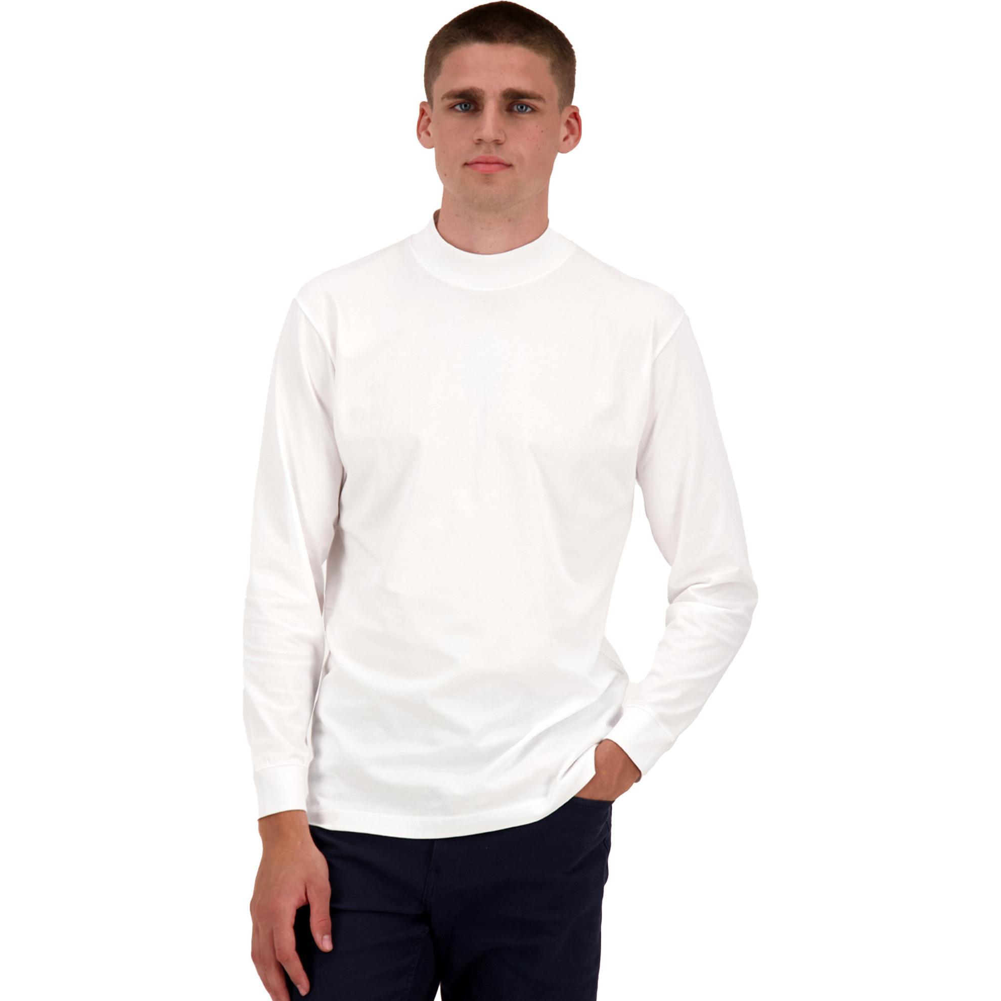 Thumbnail - Ragman, Herren, Shirt, Longsleeve Casual Bequem sitzend, Weiss, (M)