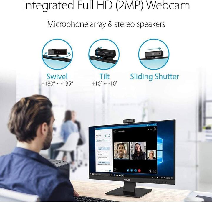 Productafbeelding ASUS BE24EQK met geïntegreerde webcam (1920 x 1080 Pixels, 24")