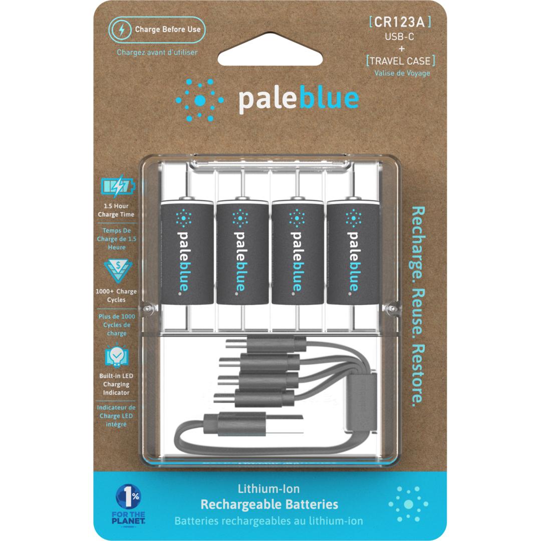 Thumbnail - Pale Blue Rechargeable battery (4 Stk., CR123A, 860 mAh), Batterien + Akkus