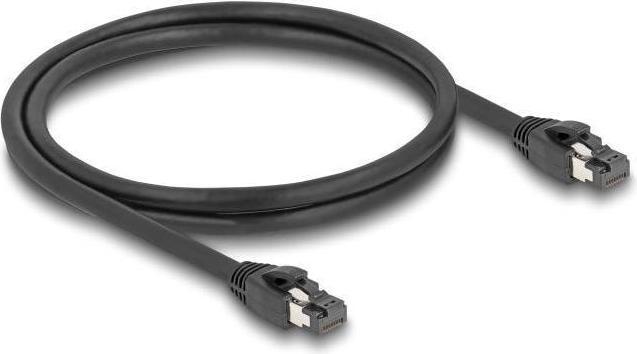 Produktbild Delock RJ45 Netzwerkkabel Cat.8.1 S/FTP 1 m bis 40 Gbps schwarz (S/FTP, CAT8.1, 1 m)