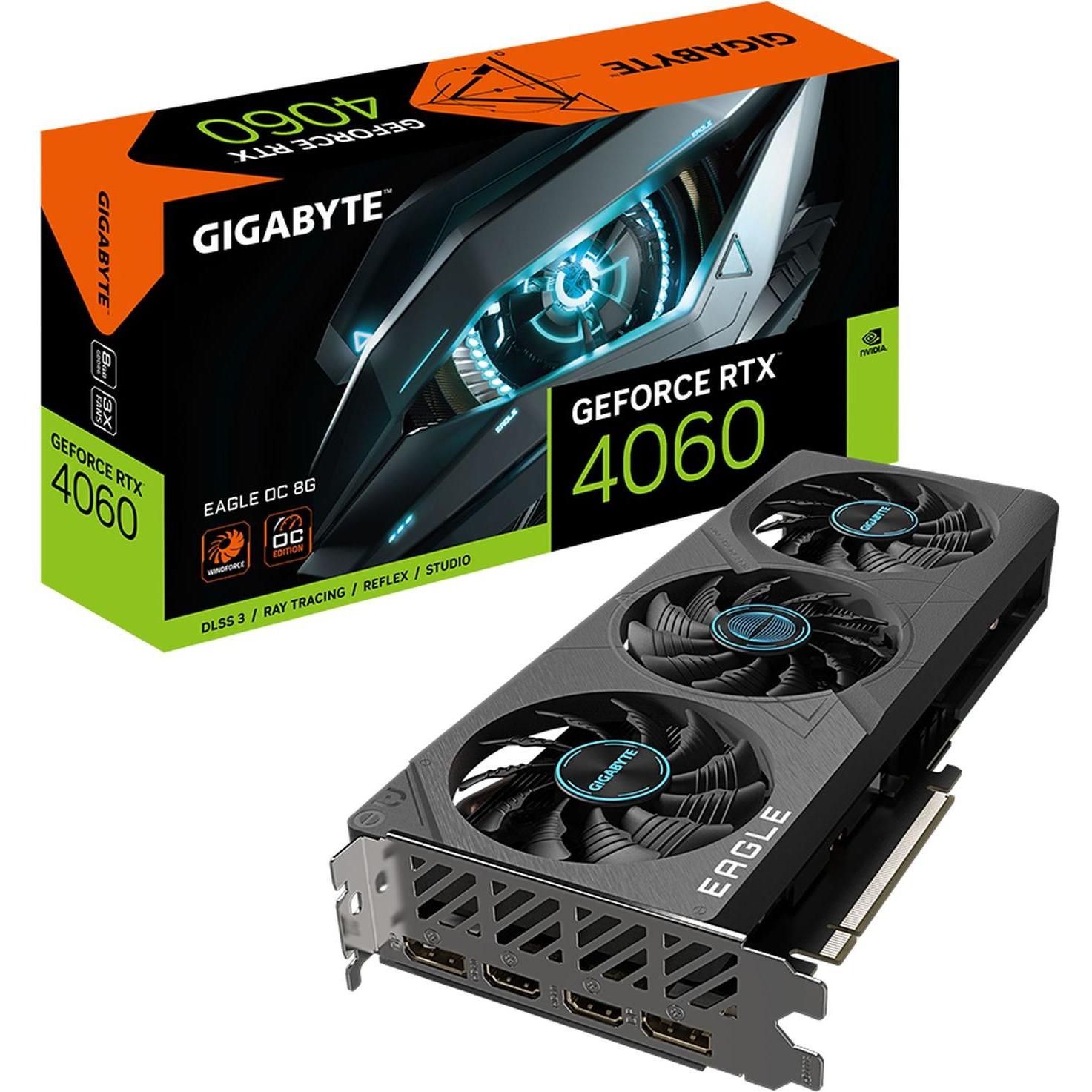 Gigabyte GeForce RTX 4060 8GB EAGLE OC (8 GB), Grafikkarte