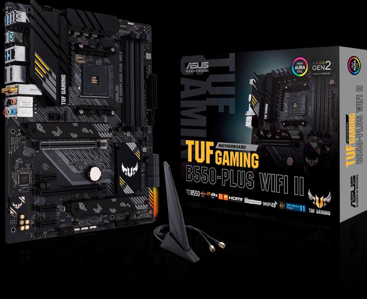 Productafbeelding ASUS TUF GAMING B550-PLUS WIFI II (AM4, AMD B550, ATX)