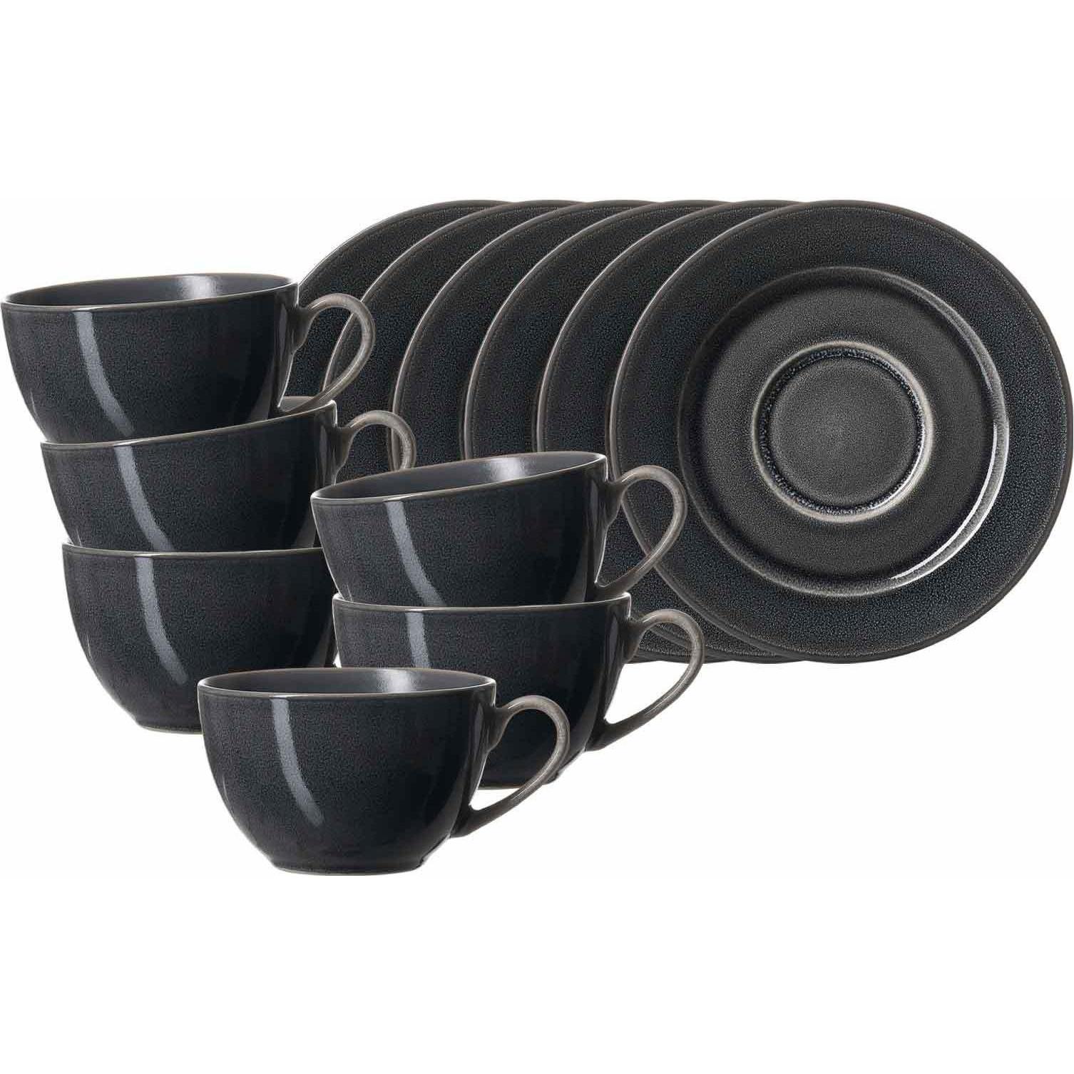 Ritzenhoff & Breker, Tasse, Toledo Kaffeetassen mit Untertassen (220 ml, 6 x)