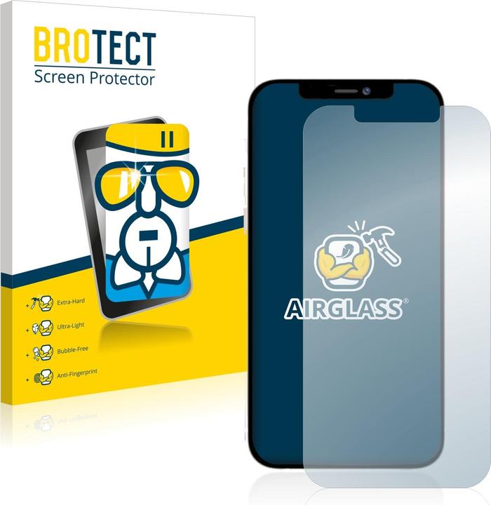 Produktbild BROTECT AirGlass Panzerglasfolie (1 Stück, Apple iPhone 12 Pro Max)