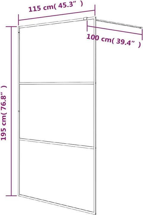 Produktbild VidaXL Emiliana (115 cm, 115 cm, 195 cm)