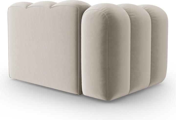 Image du produit Micadoni Chauffeuse Gauche Velours, "Lupine", 1 Place, 115x95x70Fabriqué en Europe (Canapé modulaire, 1 place)