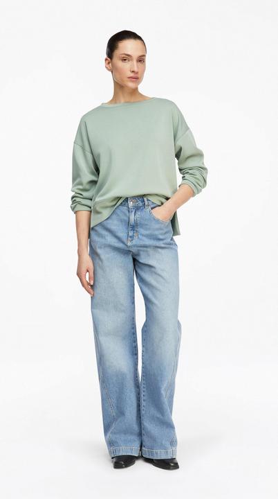 Produktbild Comma Sweatshirt Weiches Sweatshirt mit Faltendetail am Arm (46)