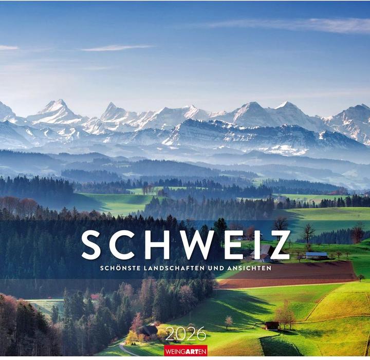 Produktbild Schweiz Kalender 2026 - Schönste Landschaften und Ansichten (48 x 46 cm, Harter Einband, Deutsch)
