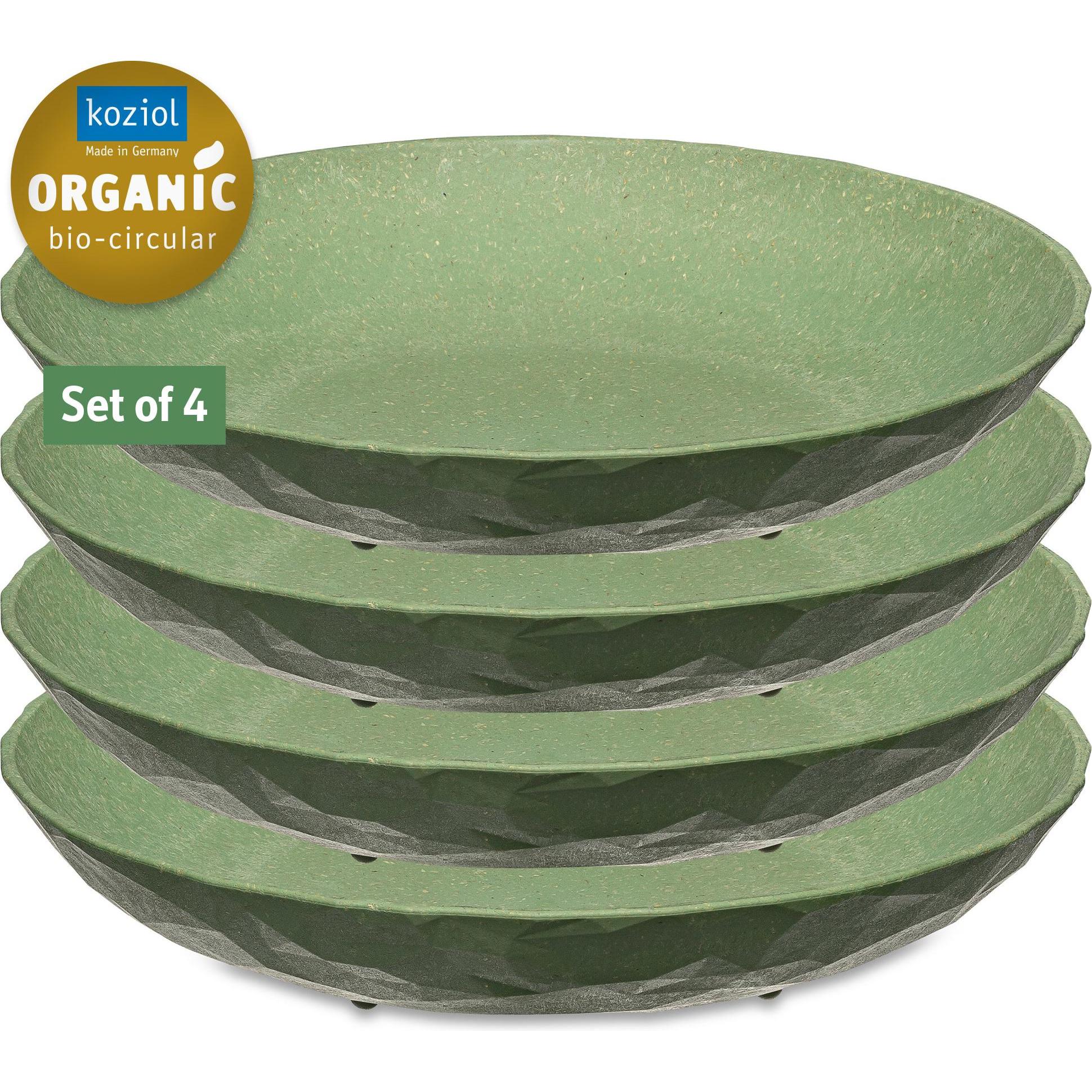 Thumbnail - Koziol Suppen- & Pastateller Club 4 Stück, Grün, Teller, Grün