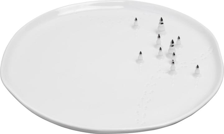 Räder Porzellangeschichten Teller Tannen, Silber, weiss, 1 (1x)
