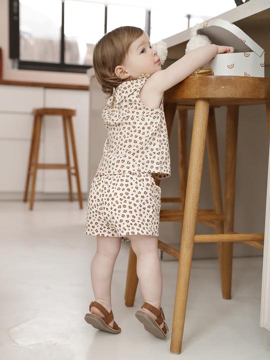 Actual product image Vertbaudet Baby Shorts aus Musselin mit Leo-Print (74)