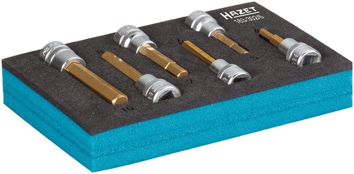 Produktbild HAZET Schraubendreher-Steckschlüsseleinsatz Satz 163-302/6 ∙ Vierkant10 mm (3/8 Zoll) ∙ Innen Sechs… (10  mm)