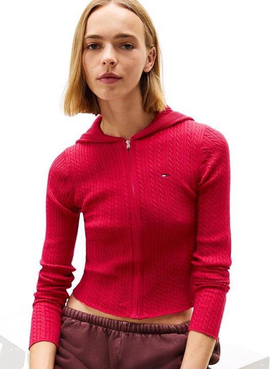Image du produit Tommy Jeans Cardigan à Capuche Essential Rits (XXS)