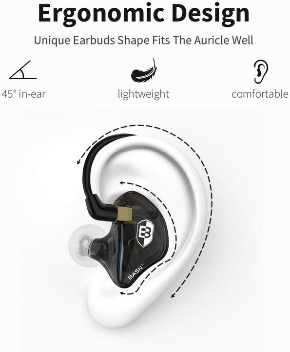 Actual product image Basn In-Ear-Kopfhörer mit Dual-Treibern, Bsinger-Series (NC, Cable)