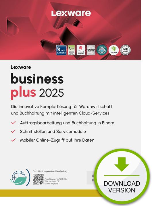 Image du produit Lexware ESD / business plus 2025 / En ligne (1 Utilisateur, 12 mois)