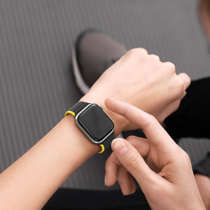 Produktbild Dux Ducis Magnetic Apple Watch SE, 8, 7, 6, 5, 4, 3, 2, 1 (41, 40, 38mm) Strap (LD Version) - Black/ (Metall, Silikon)