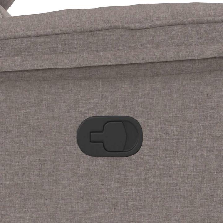 Immagine prodotto vidaXL Poltrona massaggiante Tessuto Taupe Poltrona TV massaggiante Poltrona con funzione massaggio