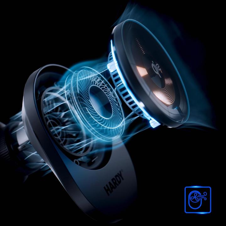 Actual product image 3MK Ładowarka indukcyjna Hardy AeroCharger 15W MPP Qi2 czarny (15 W)