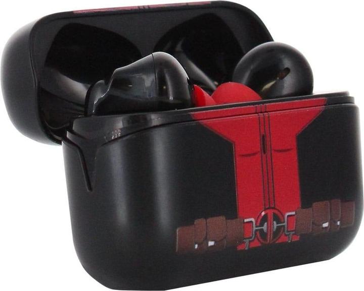 Actual product image Exquisite Gaming Marvel Holdems Mini Holder & Wireless Headphones Deadpool with TWS Buds Pro 10 cm (ANC, 4 h, Wireless)