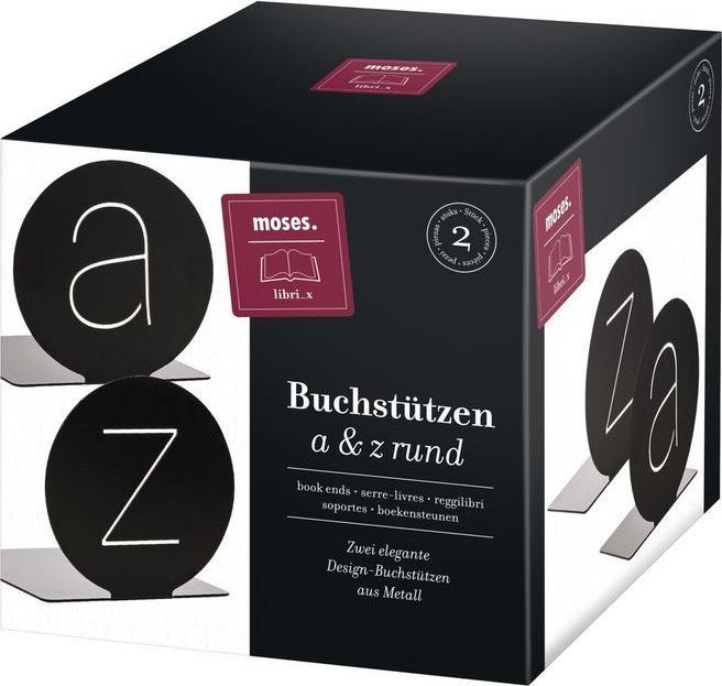 Produktbild Buchstützen a&z rund/Set à 2