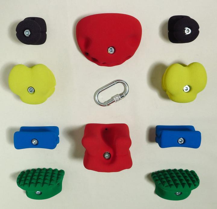 Produktbild KS Klettergriffe Therapie-Klettergriff-Set Einsteiger (Bunt)