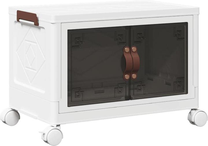 Actual product image vidaXL Storage box with wheels Stackable 28 L (28 l)