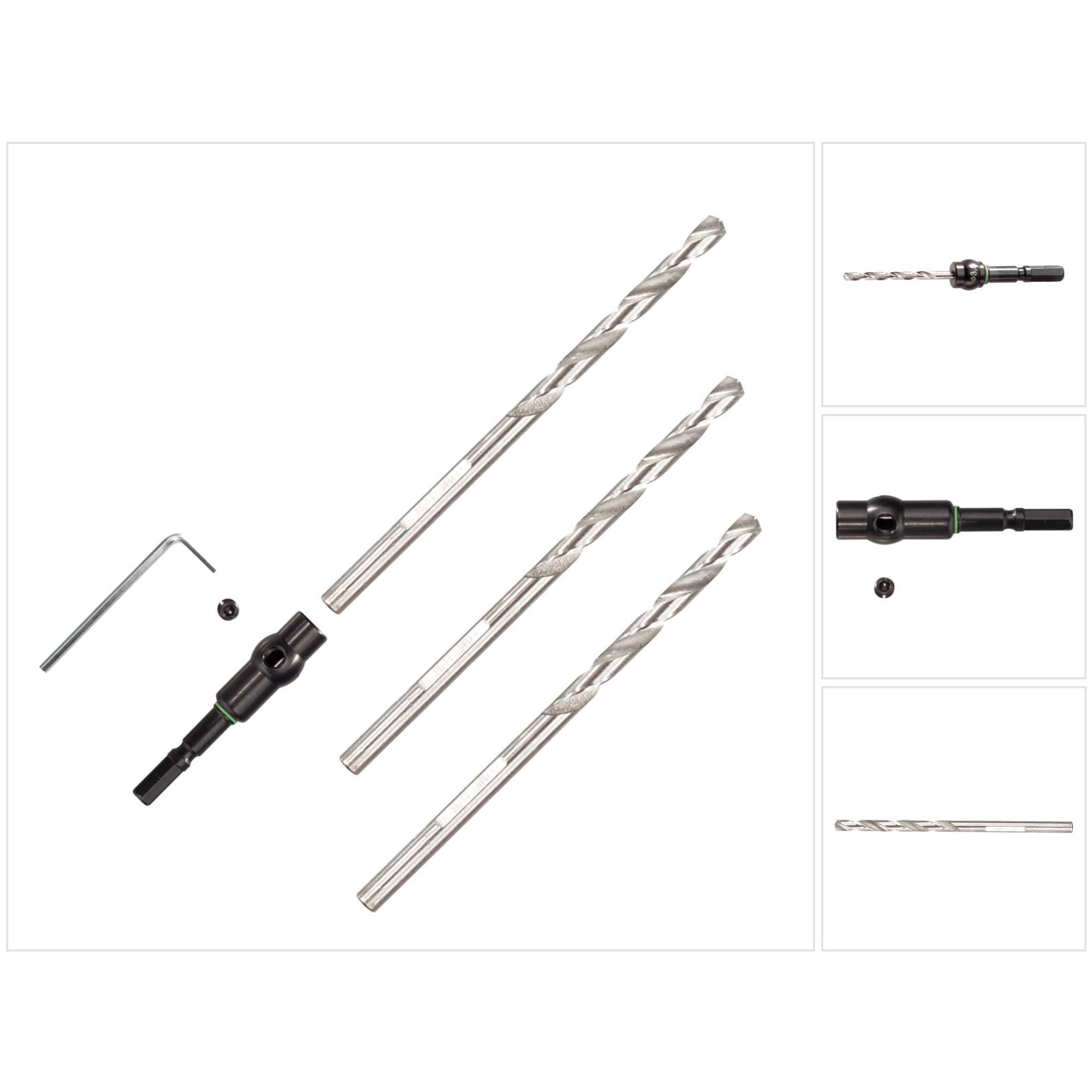 Thumbnail - Festool, Bohrereinsatz, Spiralbohrer HSS D 3,5/39 CE/M-Set (3,5 Millimeter)