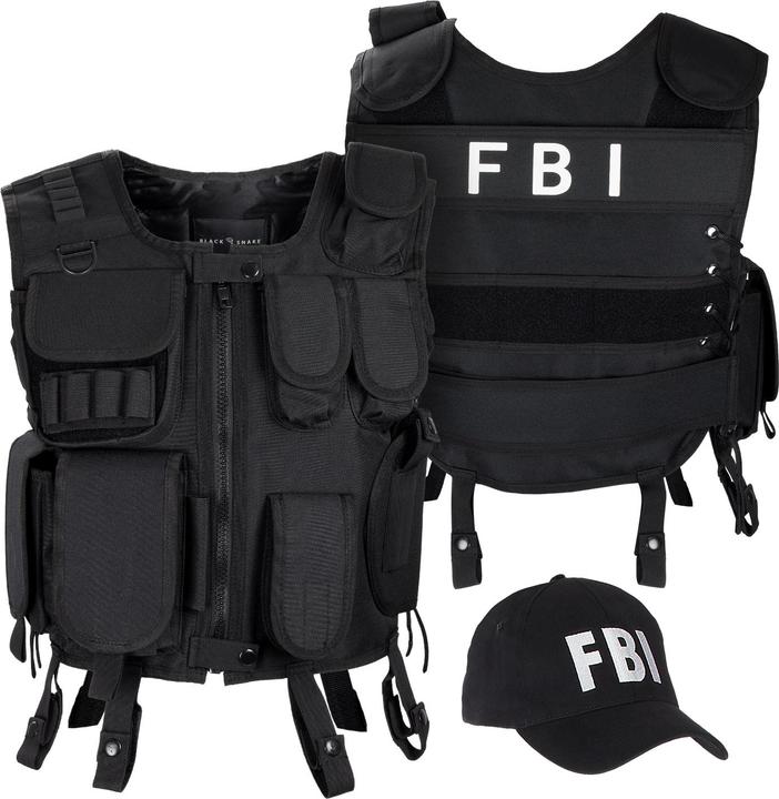 Actual product image Black Snake costume with waistcoat and cap (XS)