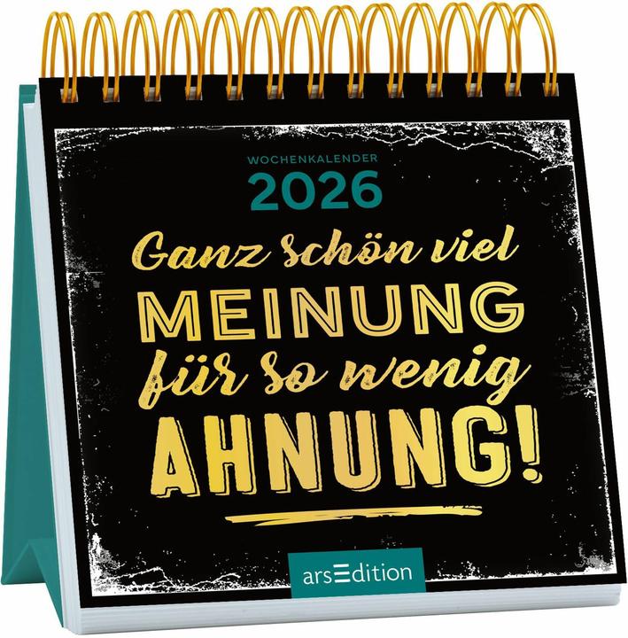 Produktbild Mini-Wochenkalender Ganz schön viel Meinung für so wenig Ahnung! 2026