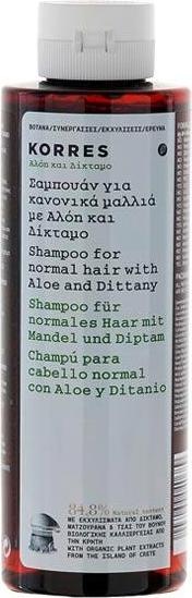 Actual product image Korres Aloe & Dittany (250 ml, Liquid shampoo)