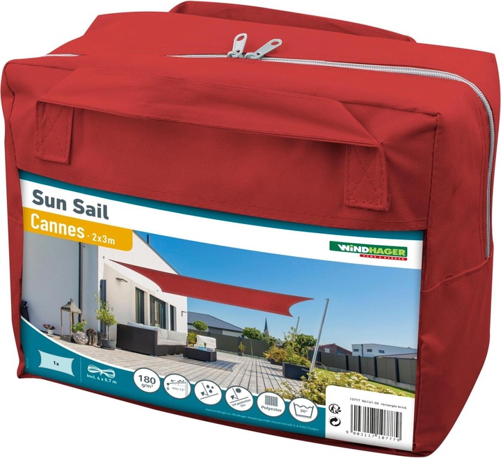Produktbild Windhager Sun Sail CANNES Rechteck (2 x 3 m)