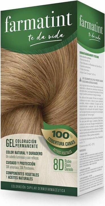 Produktbild Farmatint Dauerhafte Farbe Gel 8d Blond Golden Light 150ml (8d Blond Golden Light 150ml)
