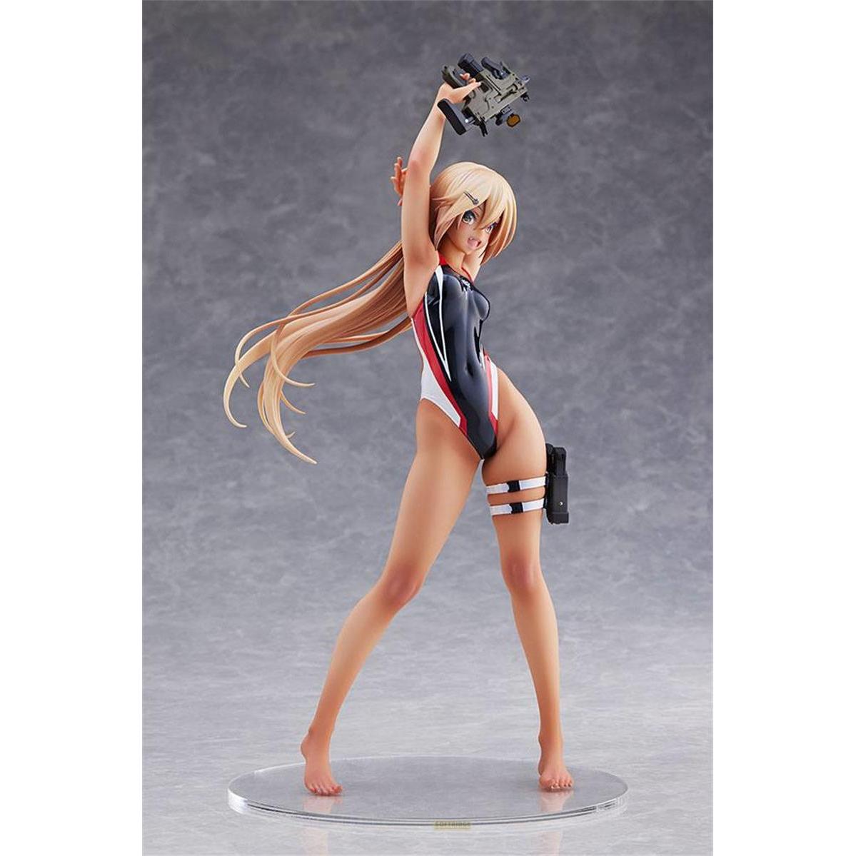 Thumbnail - Amakuni Arms Note PVC Statue 1/7 Kouhai-chan of the Swim Club Red Line Swimsuit Ver. 29 cm