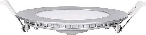 Image du produit EGB Panneau LED encastrable CCT 4,5Wrond Ø120mm, argent Livré sans alimentation électrique optionnel