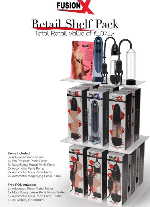 Hidden Desire HD Fusion Pumps Shelf Pack