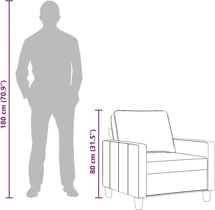 Actual product image vidaXL Sessel