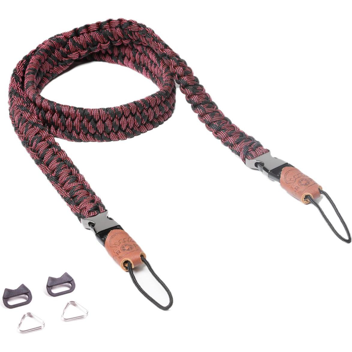 C-Rope Traveler Red Dots 100cm (Schultergurt), Kameragurt, Rot, Schwarz