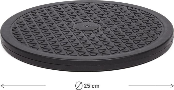 Produktbild Benson 2er-Set Multifunktionale Drehplatte, bis 100 kg, schwarz, Ø 25 cm