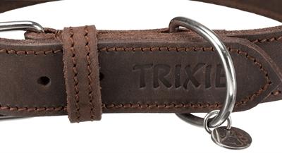 Actual product image Trixie Rustic fat leather collar (M, Dog, Dog sport)