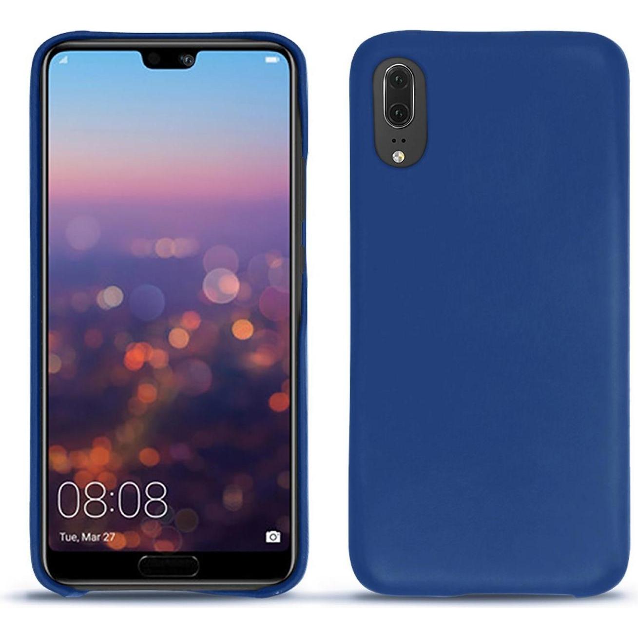 Noreve Lederschutzhülle (Huawei P20), Smartphone Hülle, Blau
