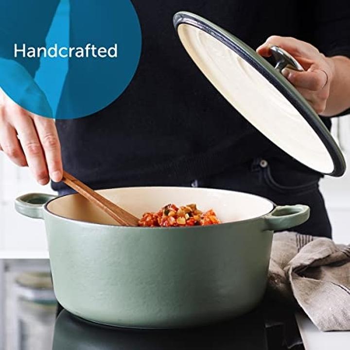 Actual product image BK Bourgogne Braadpan - 28 cm - Olive Green (28 cm, Casserole + Stewpot, Cast iron)